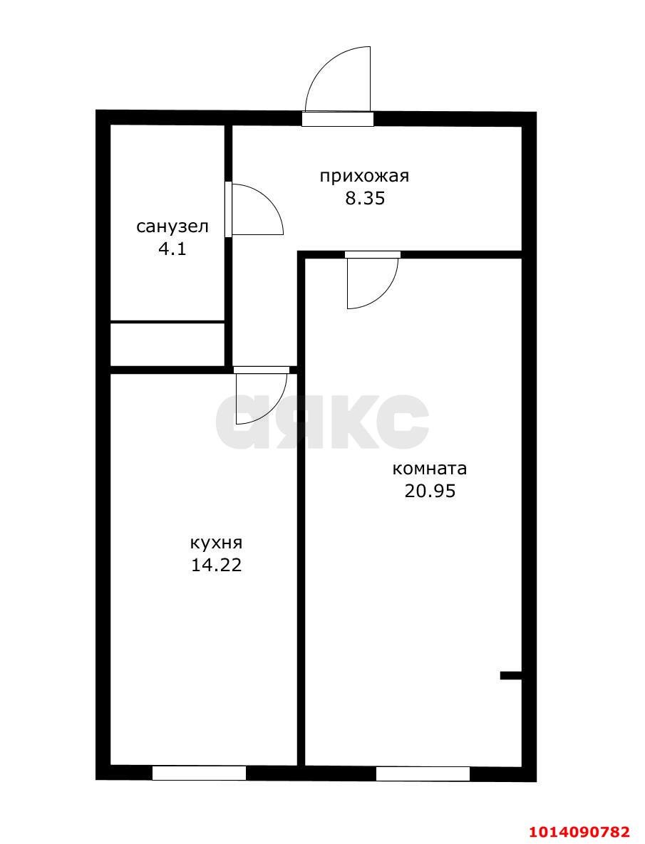 Фото №15: 1-комнатная квартира 48 м² - Краснодар, 9-й километр, ул. Ярославская, 113к1