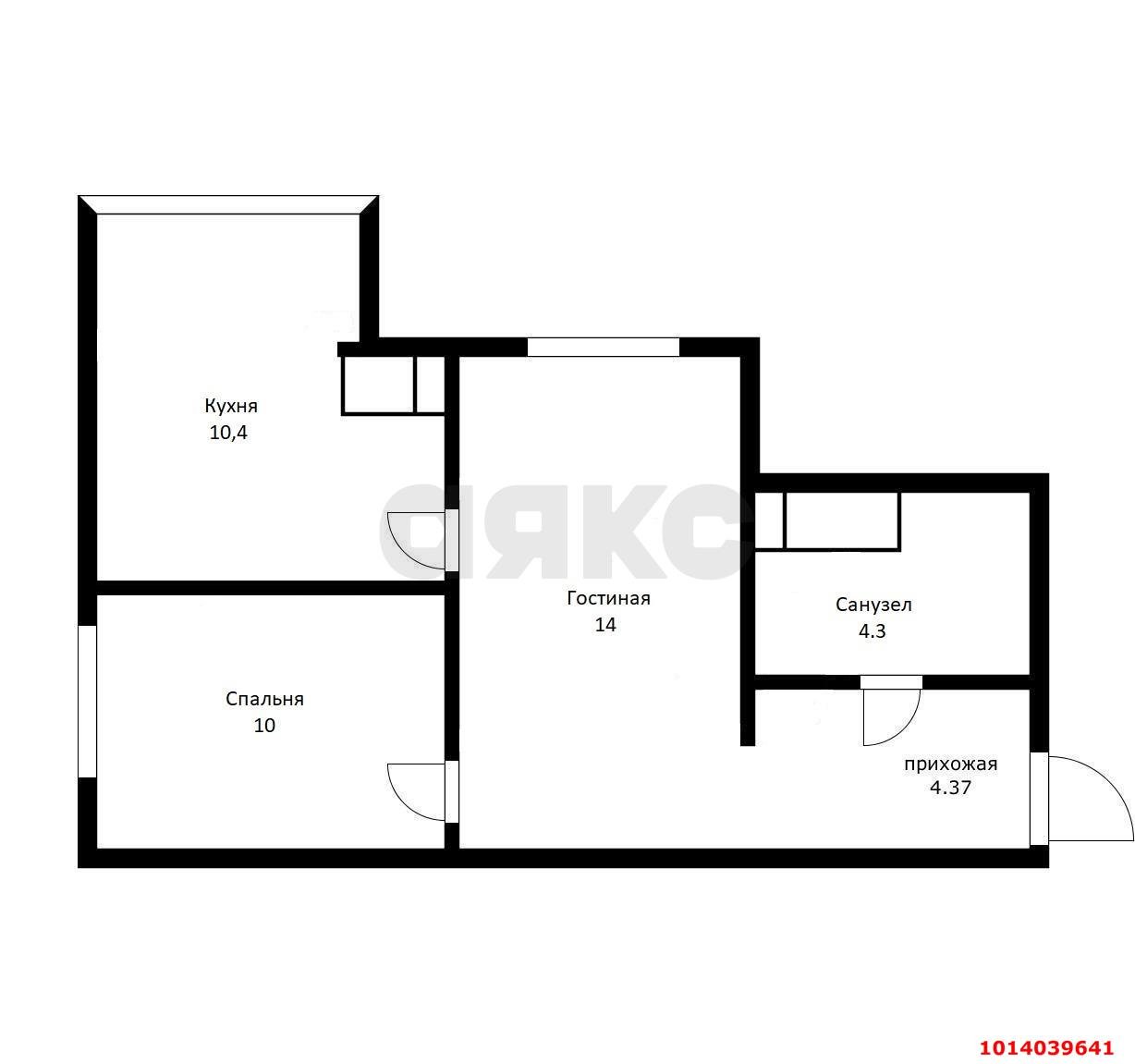 Фото №10: 1-комнатная квартира 37 м² - Краснодар, жилой комплекс Парусная Регата, ул. Автолюбителей, 1Дк1