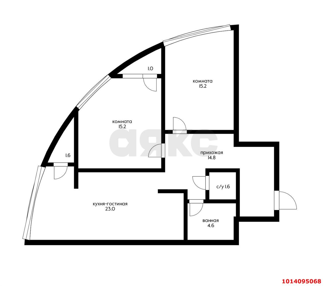 Фото №16: 2-комнатная квартира 79 м² - Краснодар, Центральный, ул. Кубанская Набережная, 39