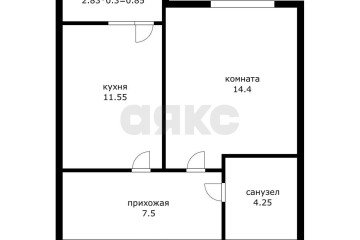 Фото №5: 1-комнатная квартира 37 м² - Краснодар, мкр. имени Петра Метальникова, ул. Московская, 162