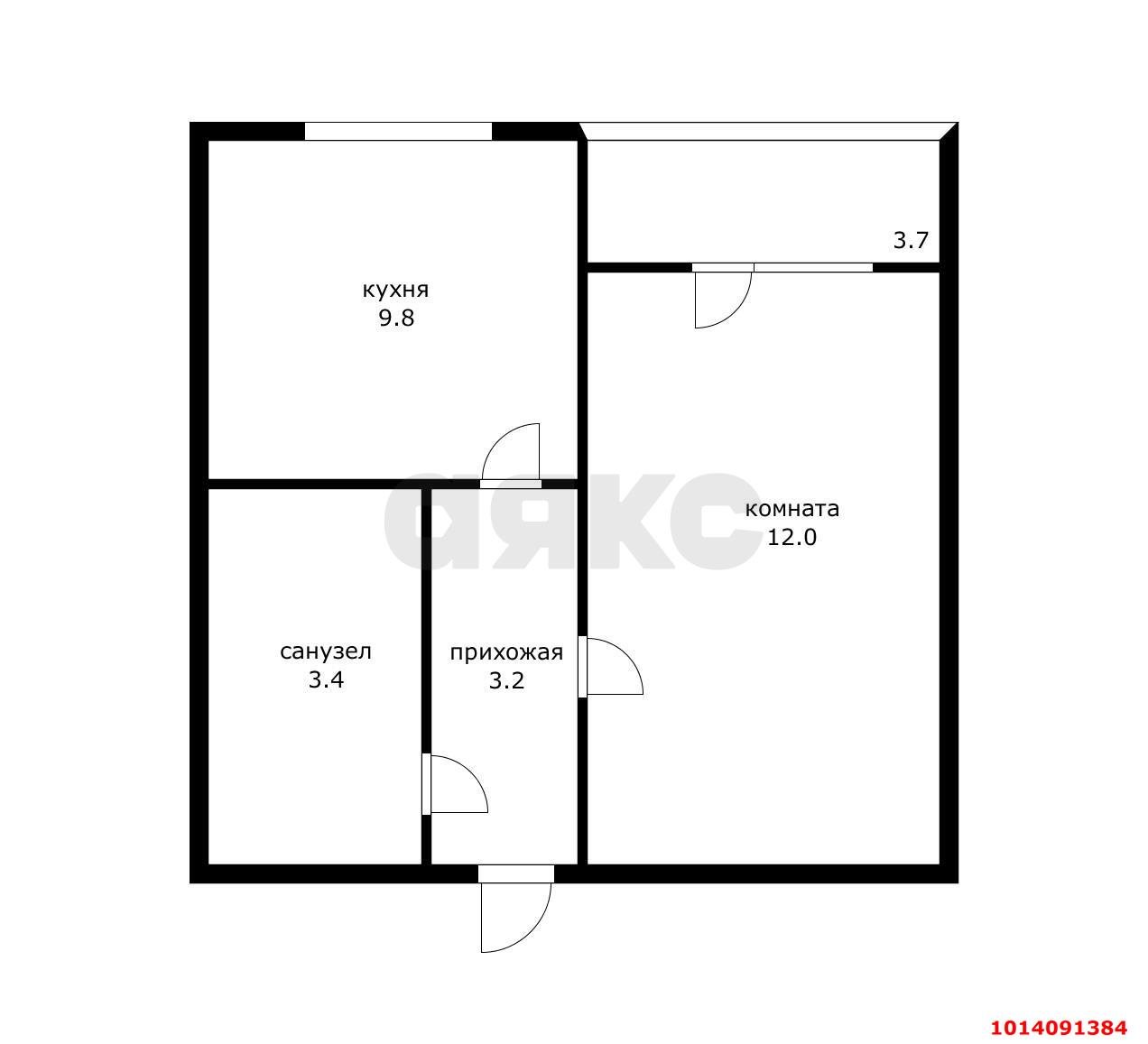 Фото №7: 1-комнатная квартира 32 м² - Краснодар, жилой комплекс Андерсен, ул. Героев-Разведчиков, 48