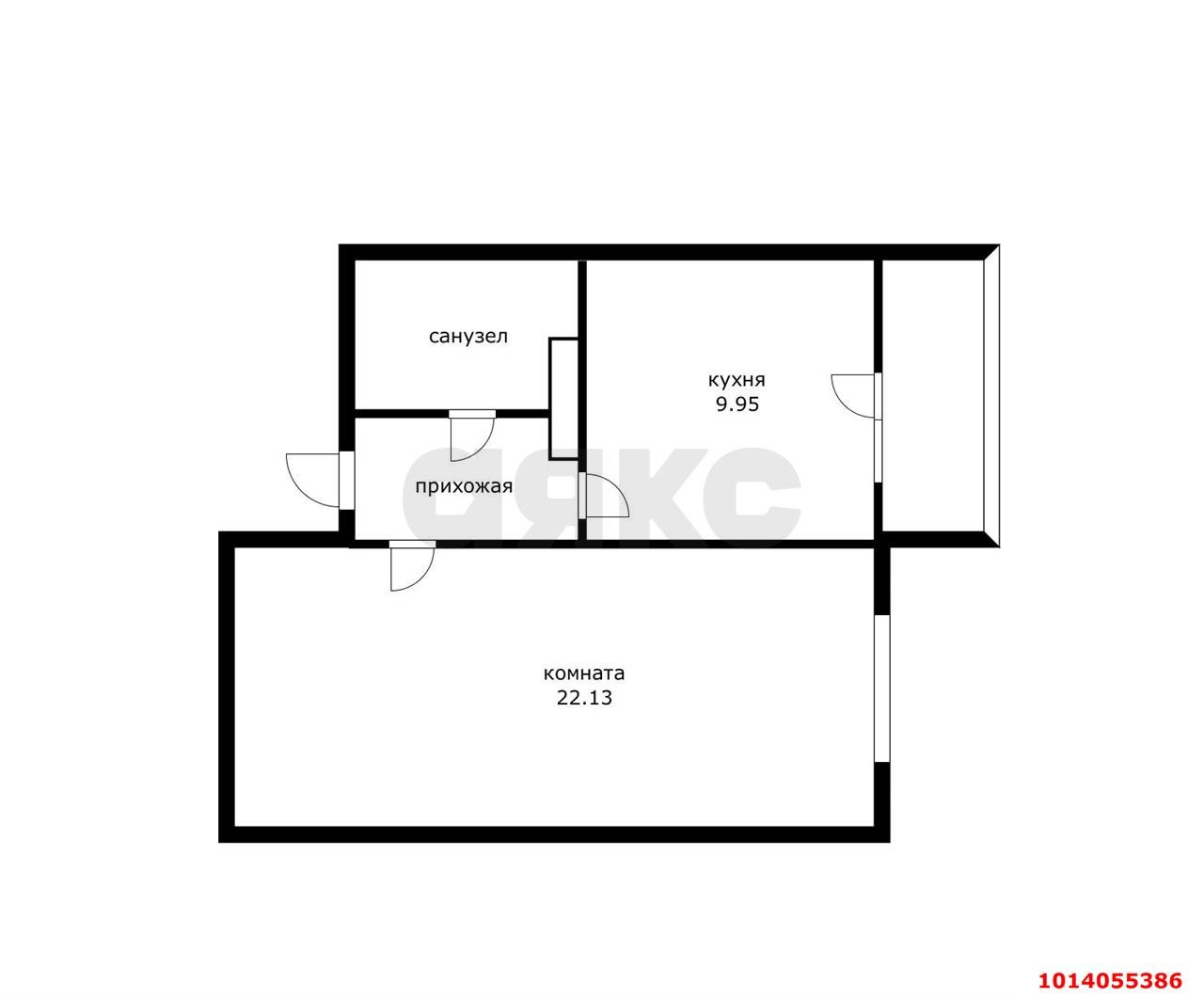 Фото №12: 1-комнатная квартира 40 м² - Краснодар, Комсомольский, ул. Симферопольская, 58