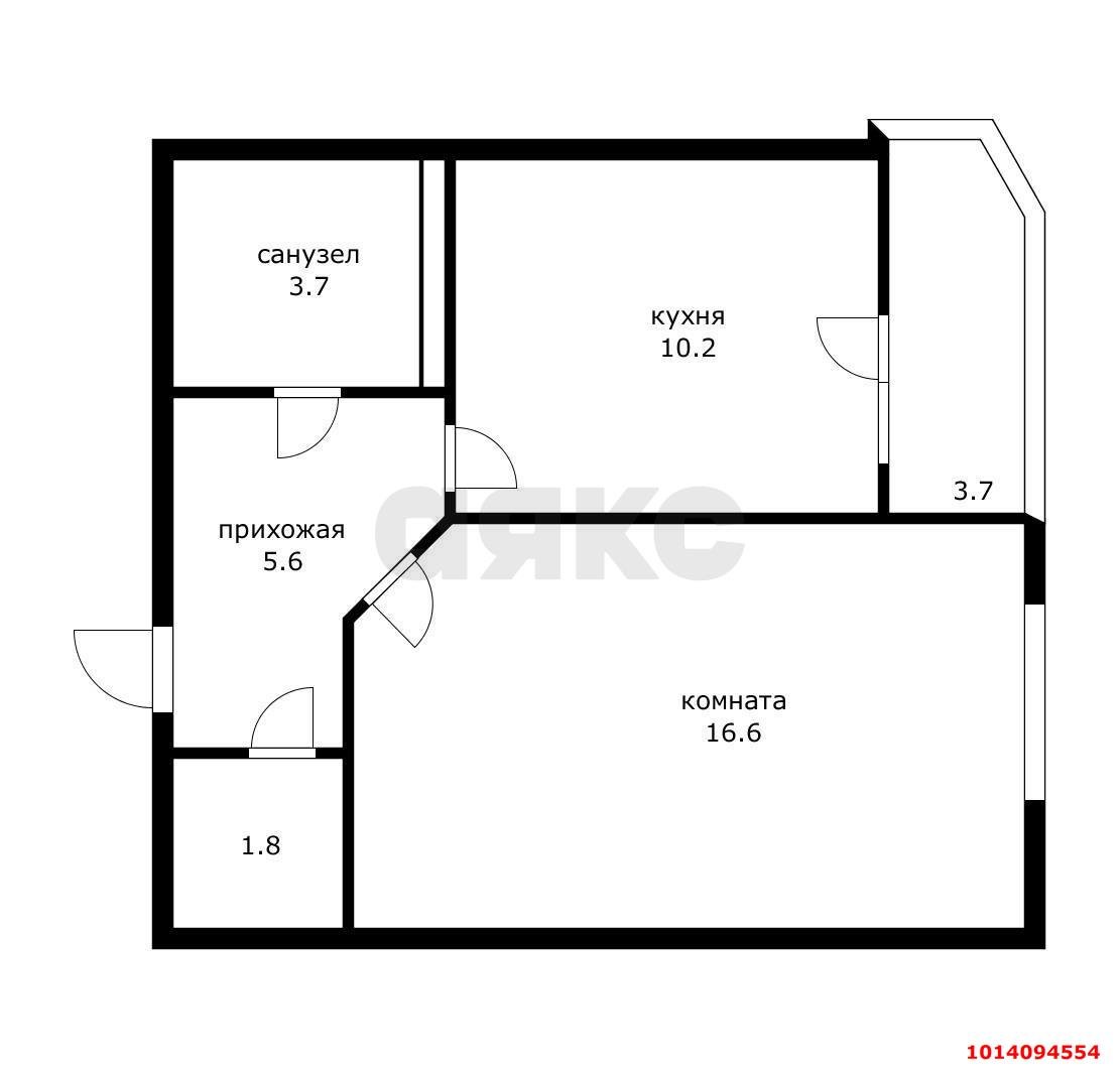 Фото №15: 1-комнатная квартира 42 м² - Краснодар, жилой комплекс Смоленский, ул. Восточно-Кругликовская, 30