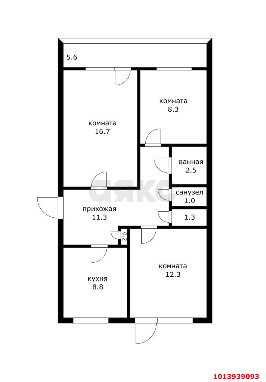 Фото №11: 3-комнатная квартира 62 м² - Анастасиевская, ул. ПМК-5, 23