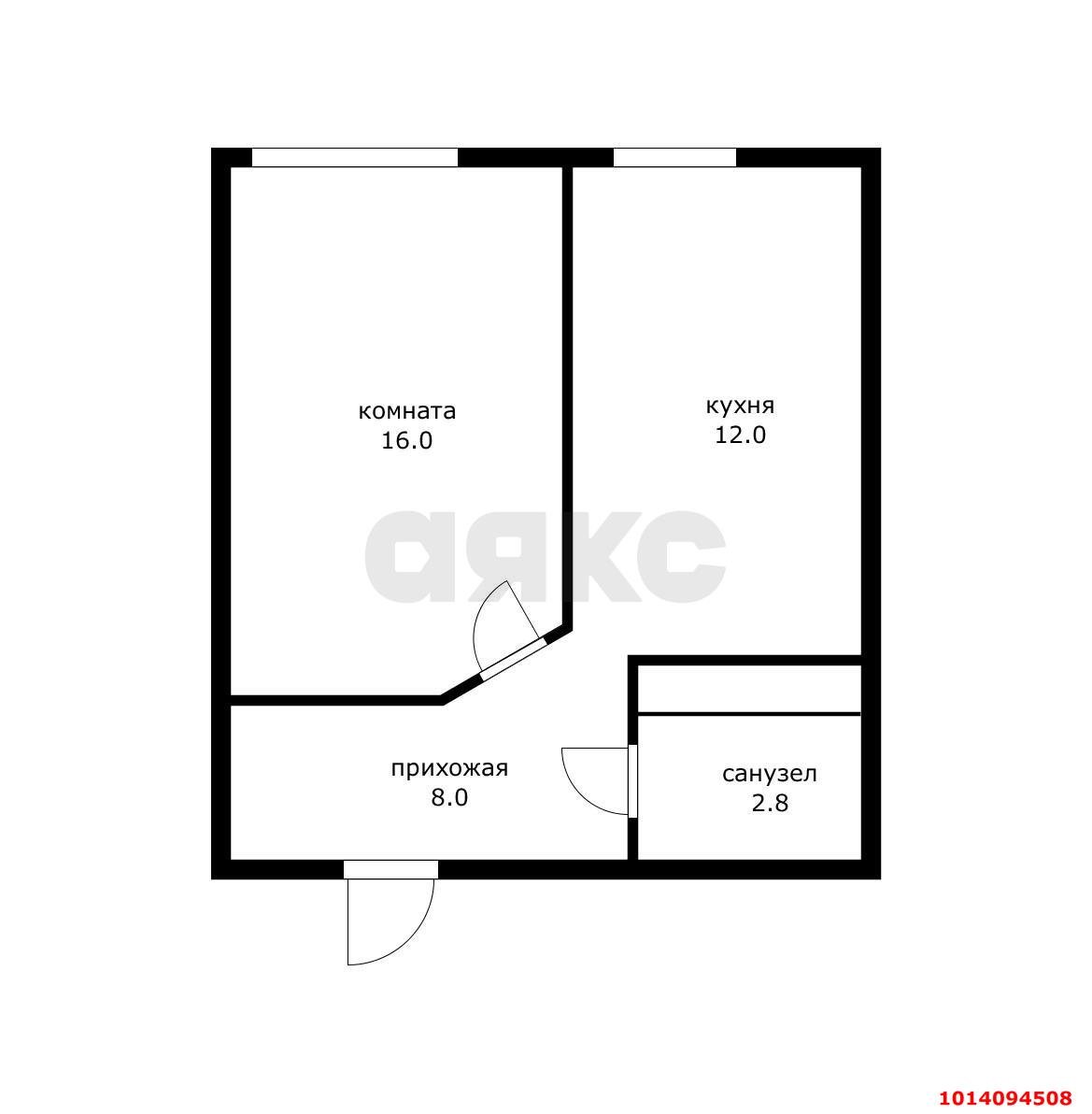 Фото №6: 1-комнатная квартира 38 м² - Краснодар, имени Петра Метальникова, ул. Петра Метальникова, 3/1А