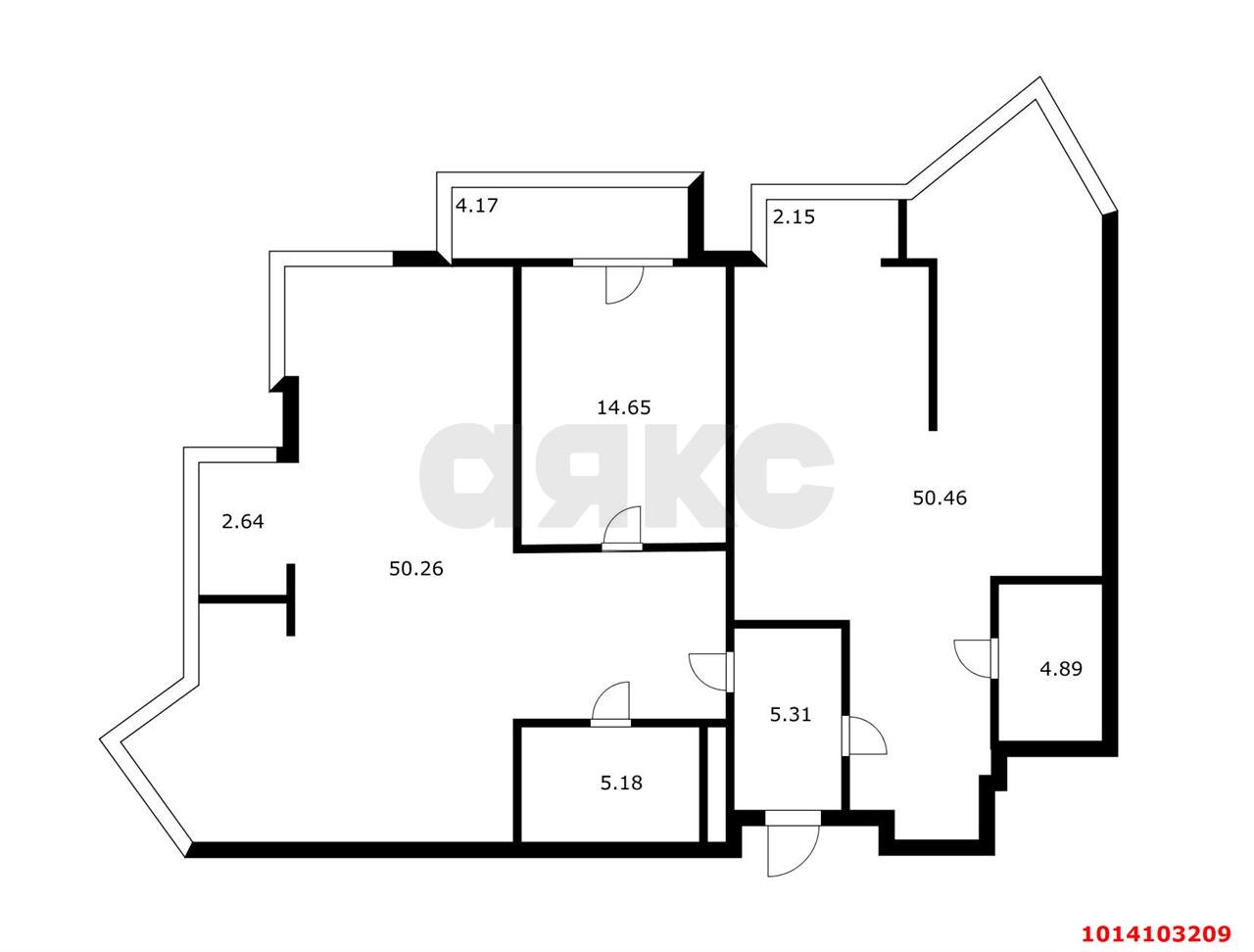 Фото №10: 3-комнатная квартира 139 м² - Краснодар, жилой комплекс Седьмой Континент, ул. Совхозная, 1к6