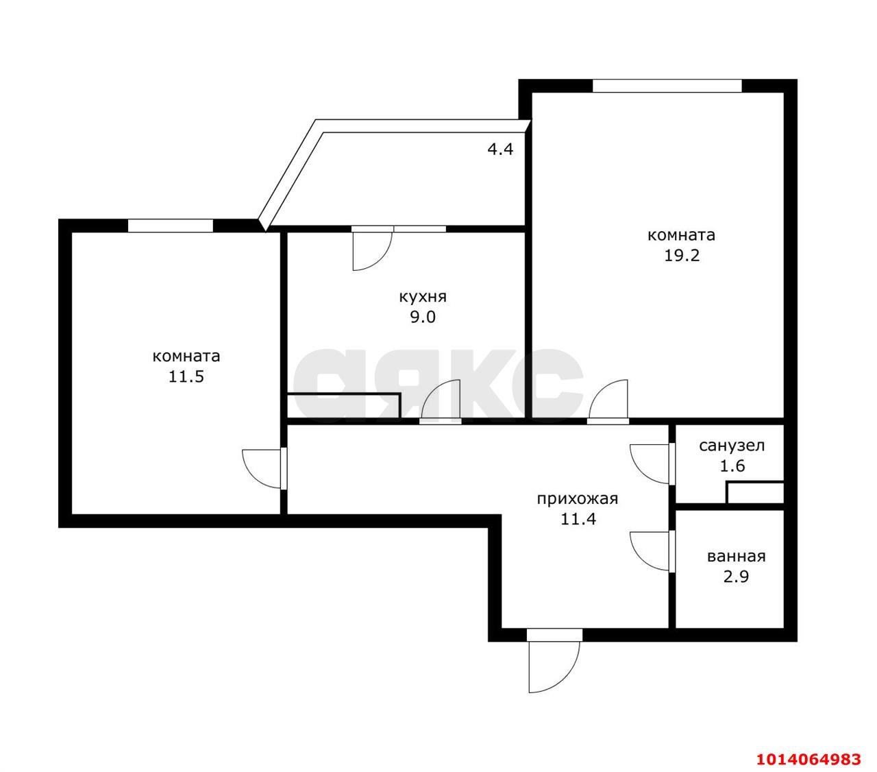 Фото №10: 2-комнатная квартира 60 м² - Краснодар, Восточно-Кругликовский, ул. Героя А.А. Аверкиева, 1