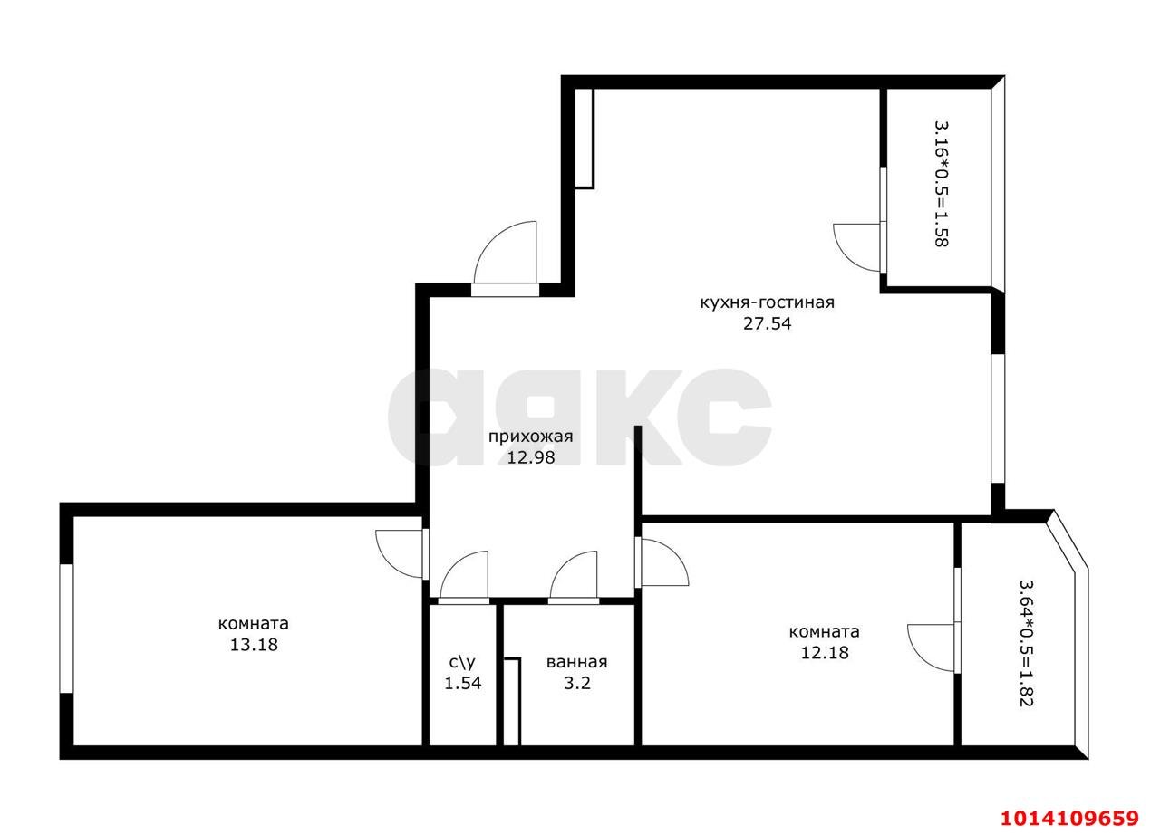 Фото №2: 3-комнатная квартира 80 м² - Краснодар, 4-й квартал, ул. Боспорская, 8