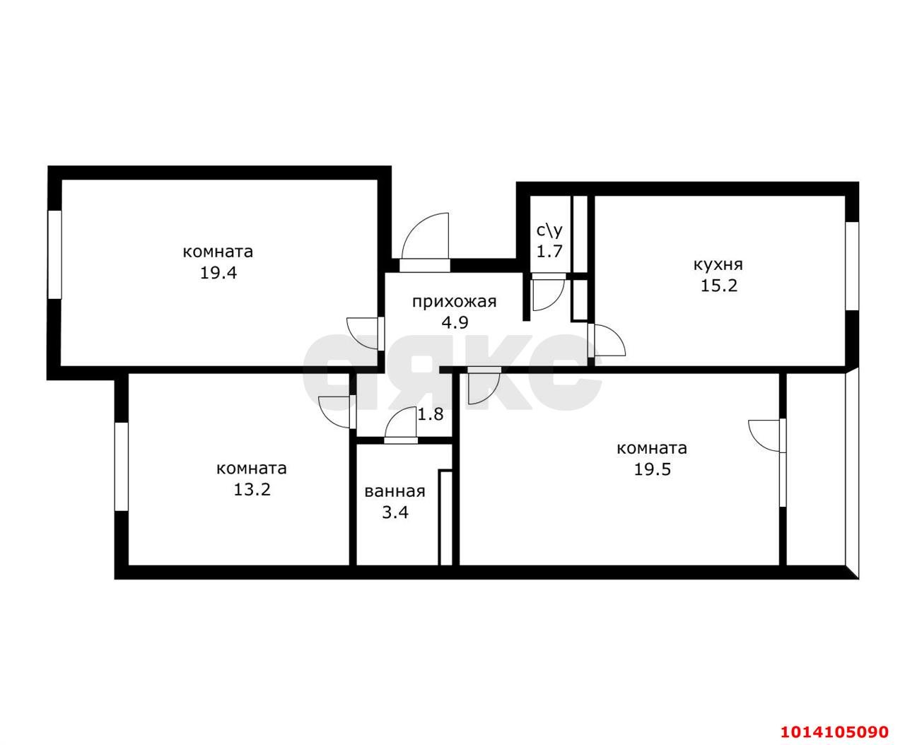 Фото №9: 3-комнатная квартира 84 м² - Краснодар, Восточно-Кругликовский, ул. Героя А.А. Аверкиева, 6