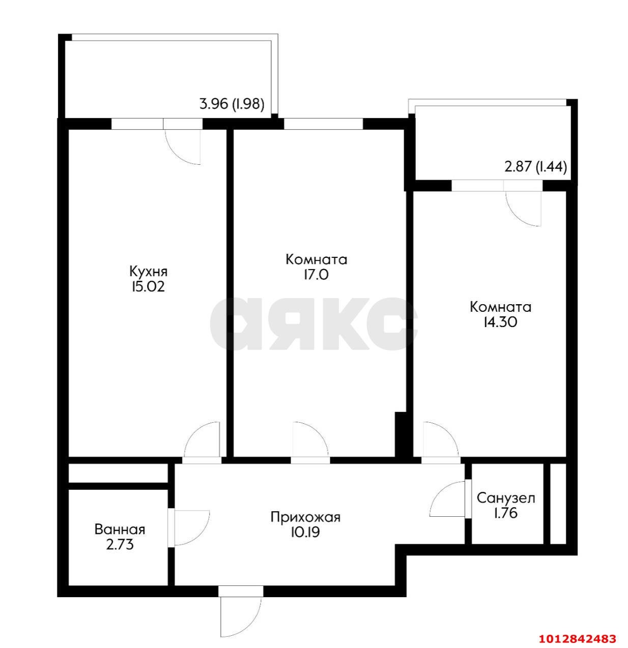 Фото №14: 2-комнатная квартира 67 м² - Краснодар, жилой комплекс Территория счастья, ул. Евгении Жигуленко, 3