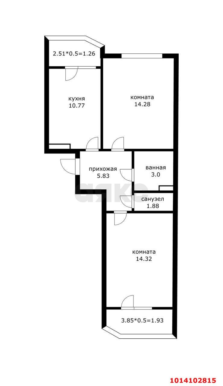 Фото №20: 2-комнатная квартира 60 м² - Краснодар, Достояние, ул. Конгрессная, 27