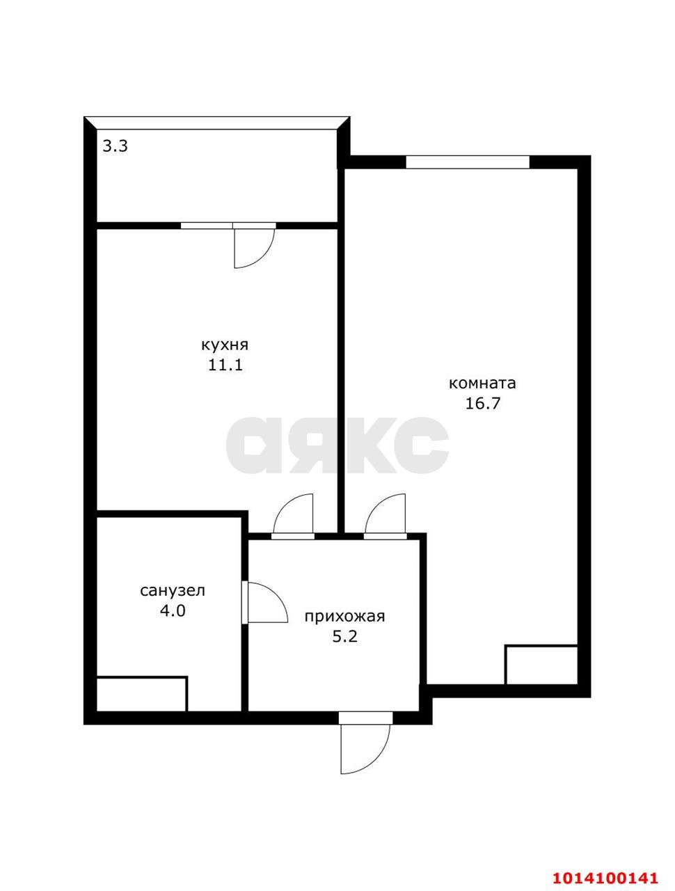 Фото №7: 1-комнатная квартира 37 м² - Краснодар, Гидростроителей, ул. Снесарева, 17/1к2