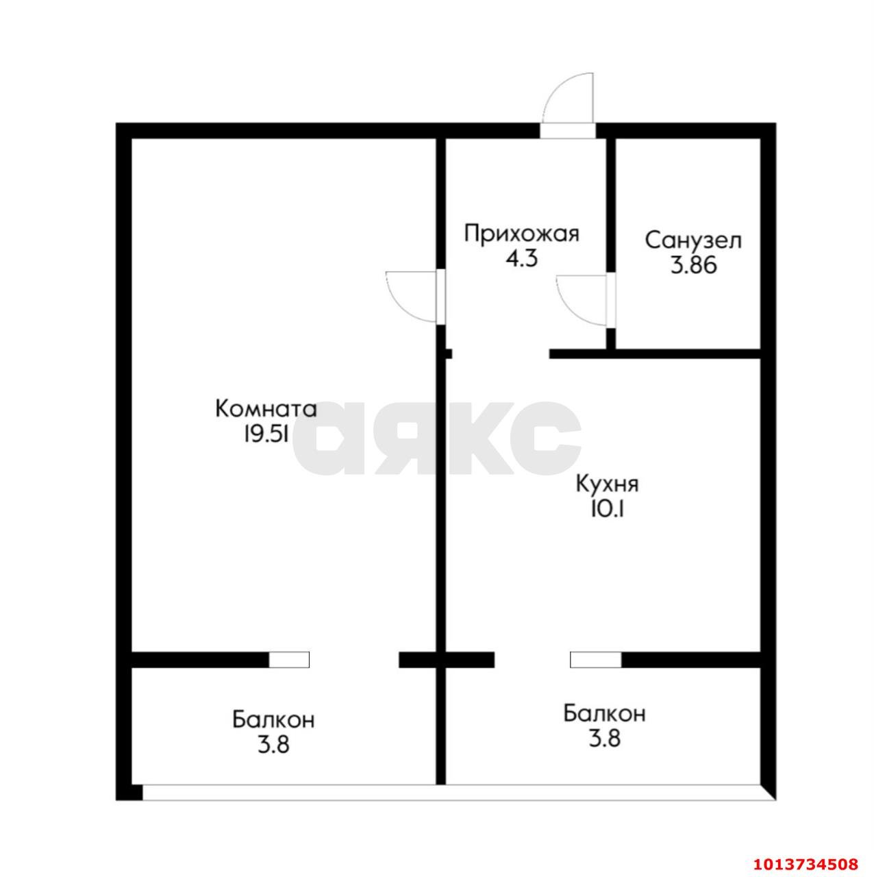 Фото №1: 1-комнатная квартира 37 м² - Краснодар, Восточно-Кругликовский, ул. Героя А.А. Аверкиева, 30