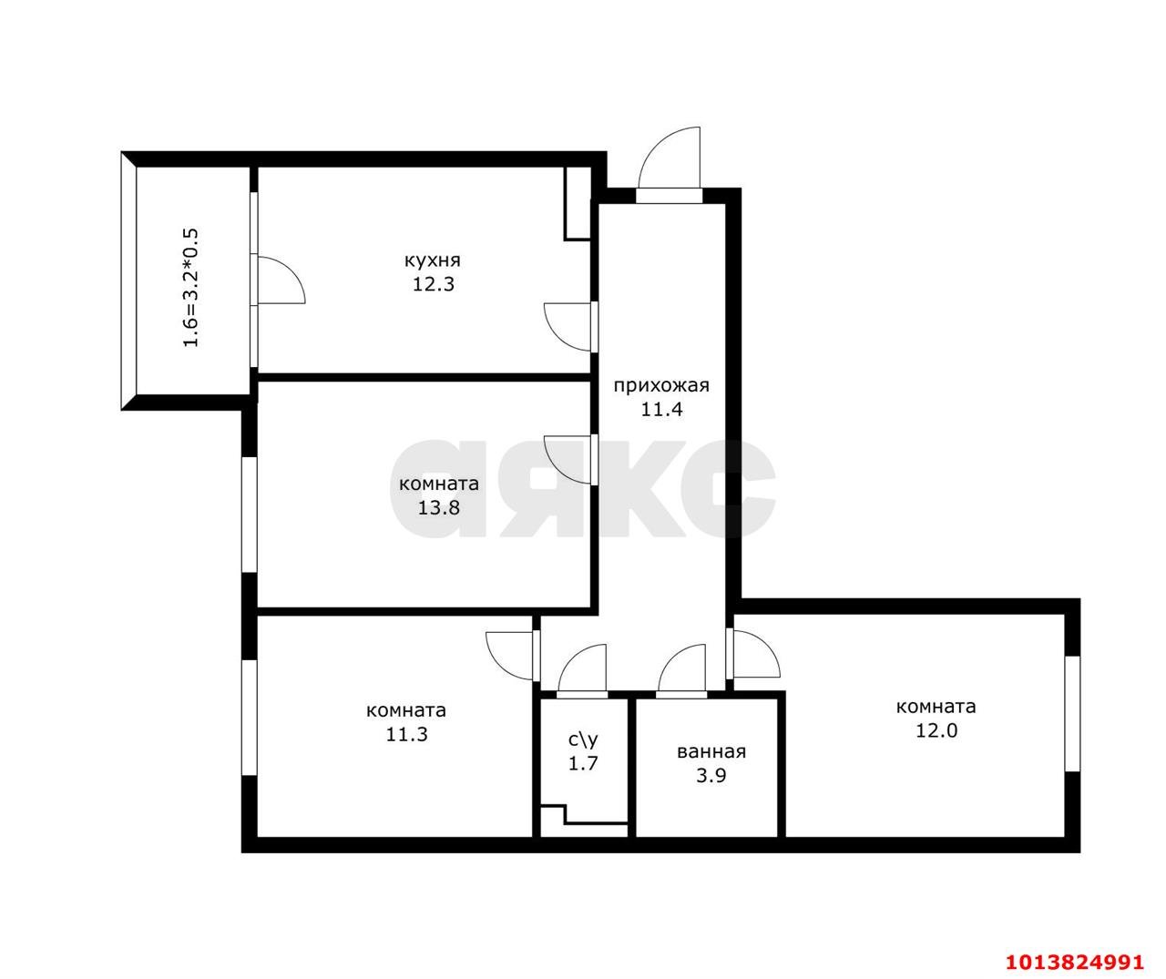 Фото №14: 3-комнатная квартира 70 м² - Краснодар, жилой комплекс Спортивная Деревня, ул. Западный Обход, 42/3к3