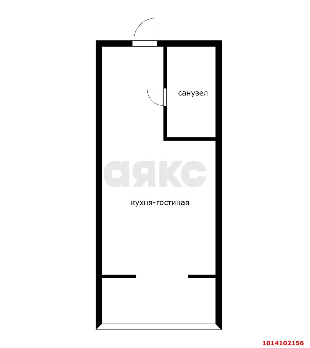 Фото №10: Студия 23 м² - Краснодар, жилой комплекс Цветы, ул. Круговая, 4Вк5