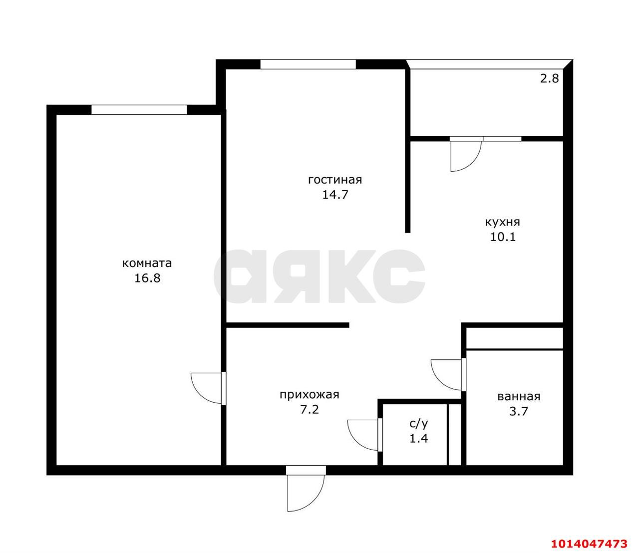 Фото №9: 2-комнатная квартира 56 м² - Краснодар, жилой комплекс Новелла, ул. Питерская, 40