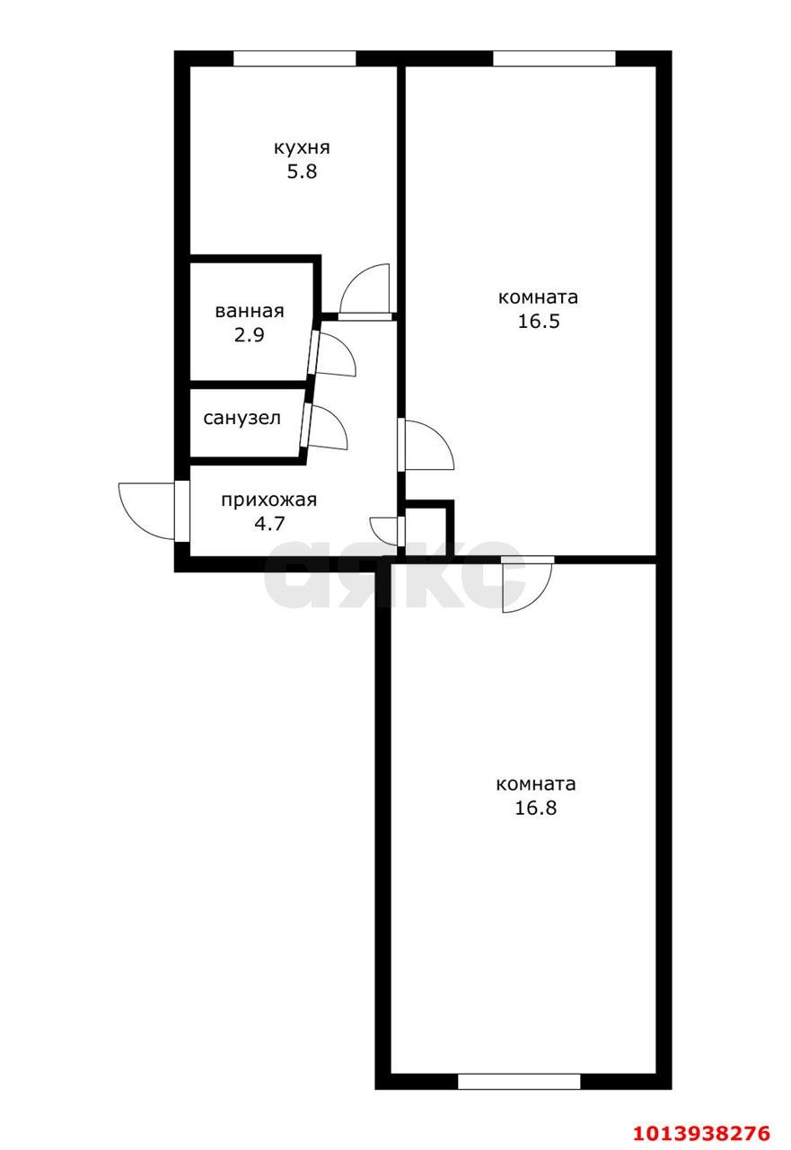 Фото №2: 2-комнатная квартира 46 м² - Белореченск, ул. Ленина, 23