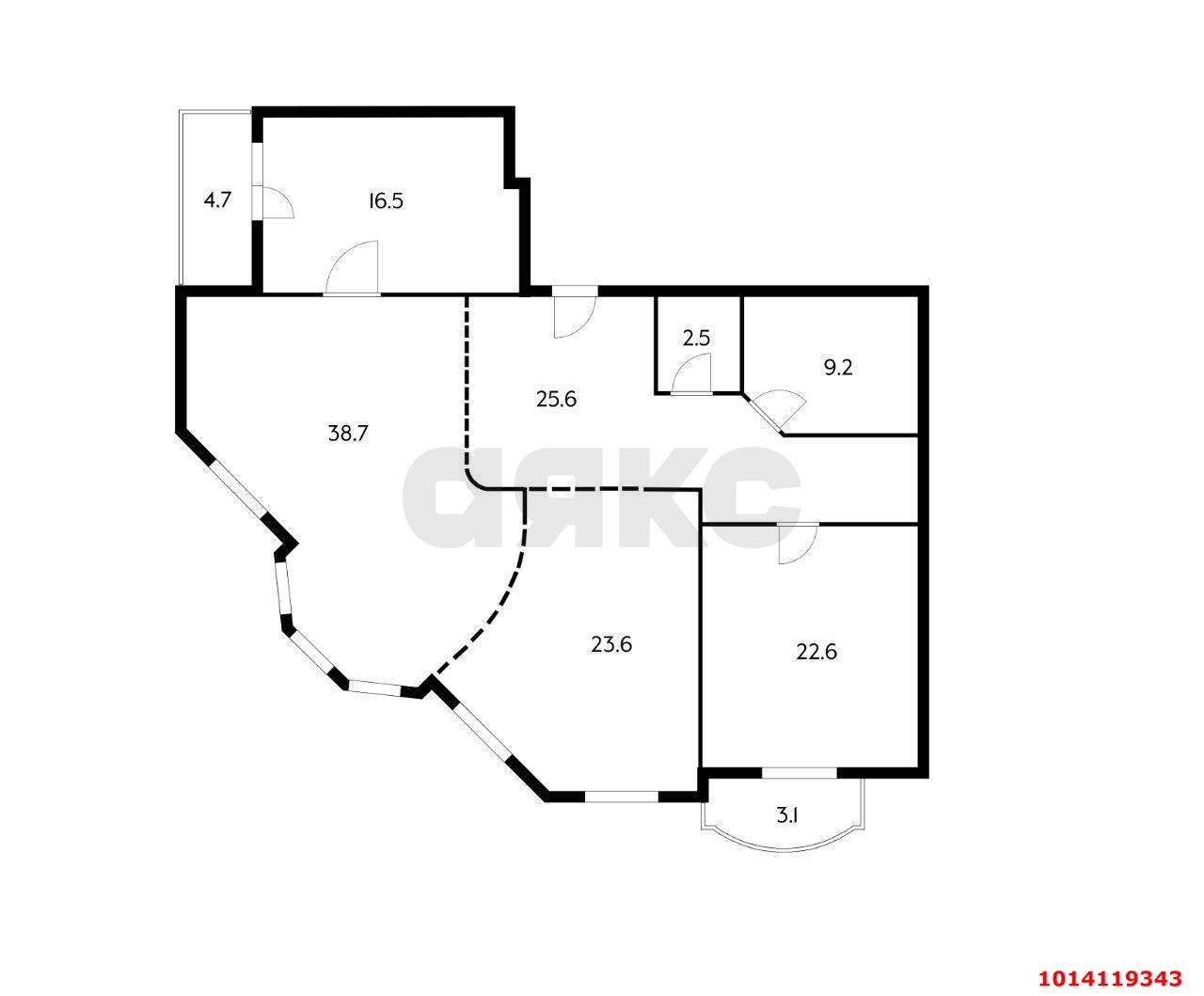 Фото №6: 3-комнатная квартира 138 м² - Краснодар, Центральный, ул. Октябрьская, 74