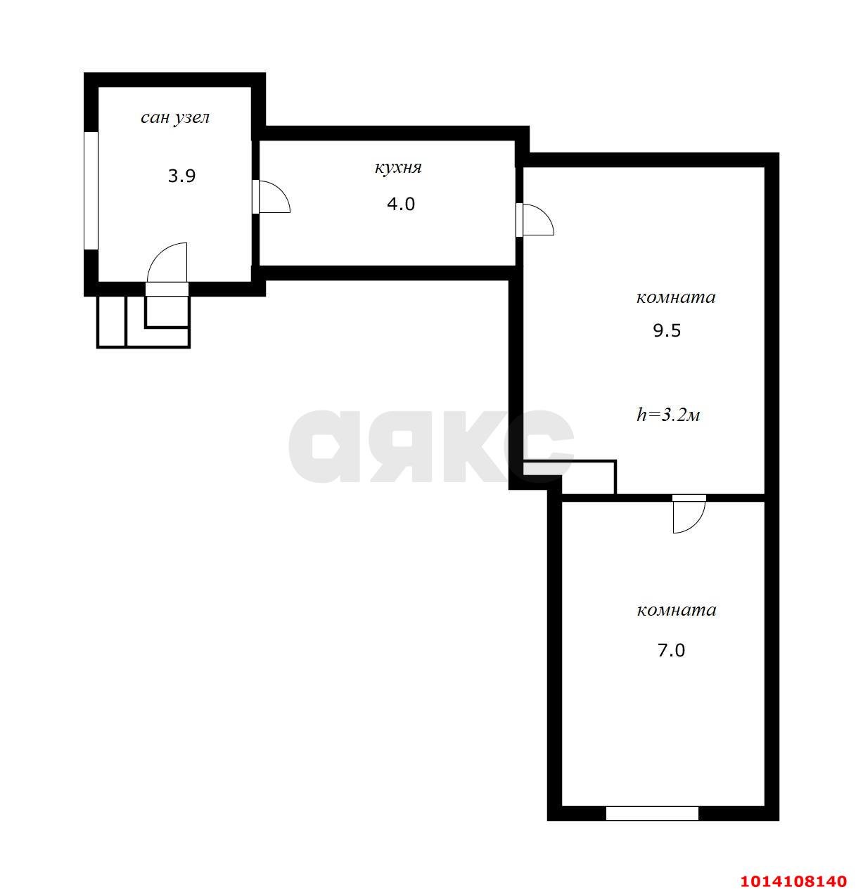 Фото №7: 2-комнатная квартира 24 м² - Краснодар, Центральный, ул. Чапаева, 13