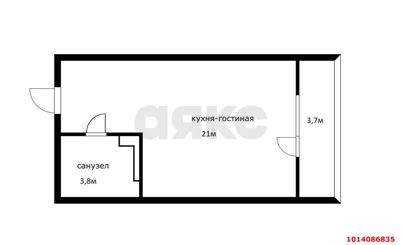 Фото №2: Студия 28 м² - Краснодар, Достояние, ул. Григория Булгакова, 10