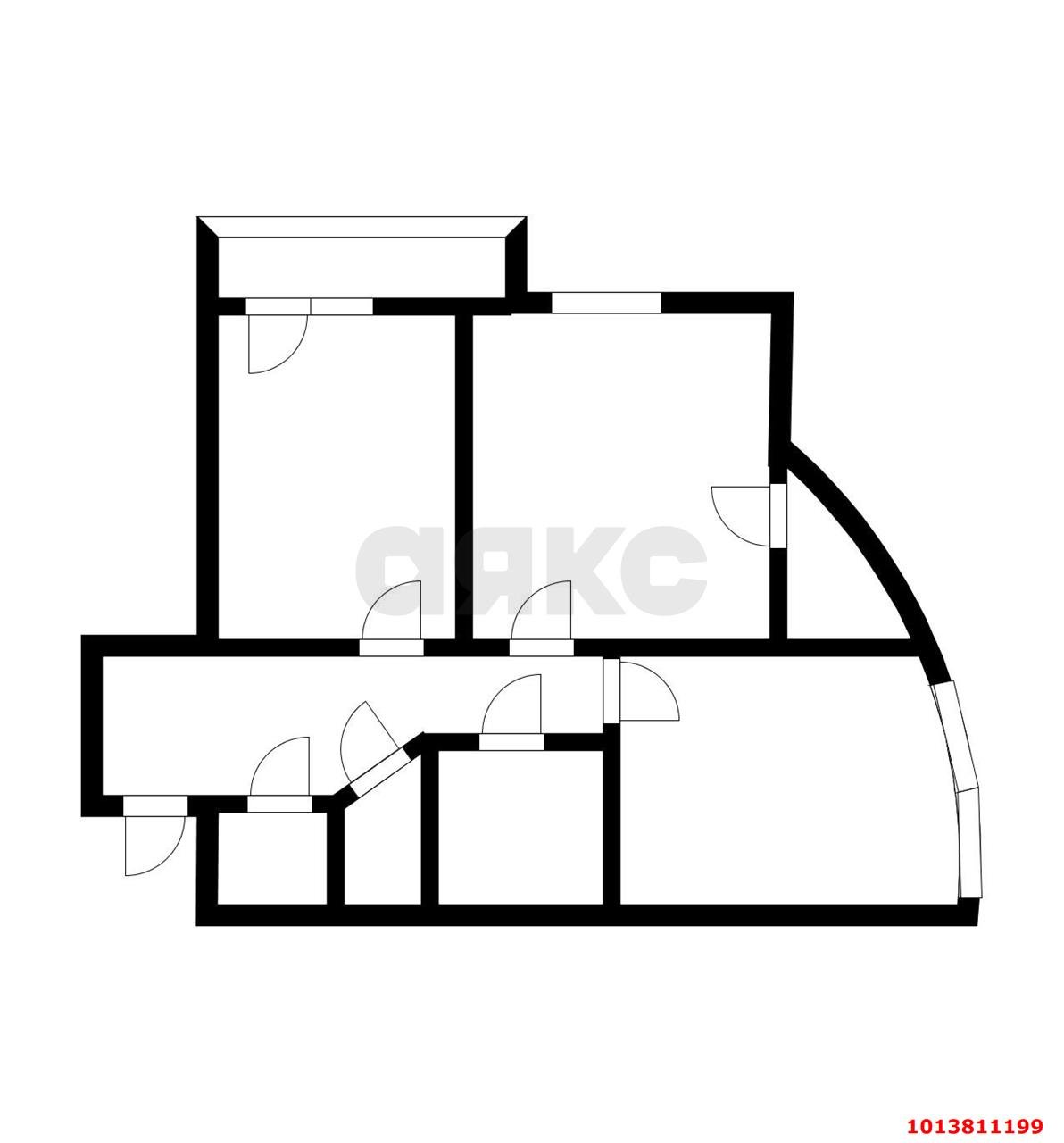 Фото №2: 2-комнатная квартира 76 м² - Краснодар, жилой комплекс Кино, ул. Уральская, 100