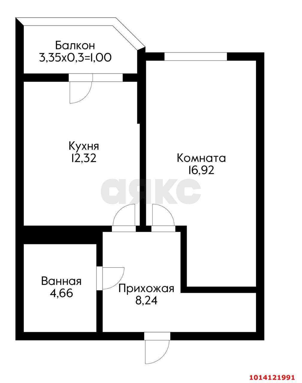 Фото №12: 1-комнатная квартира 45 м² - Краснодар, имени Петра Метальникова, ул. Ростовское шоссе, 30/6