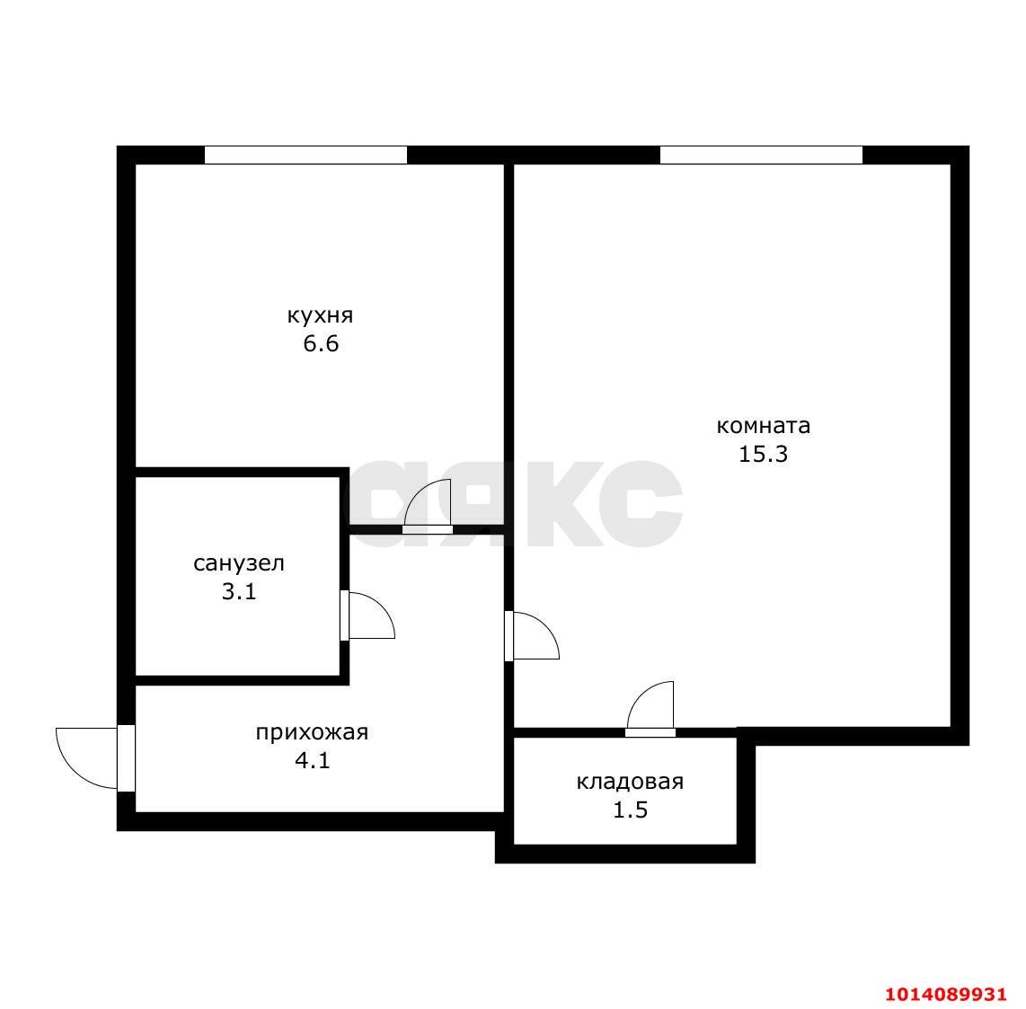 Фото №2: 1-комнатная квартира 30 м² - Краснодар, Гидростроителей, ул. Гидростроителей, 18