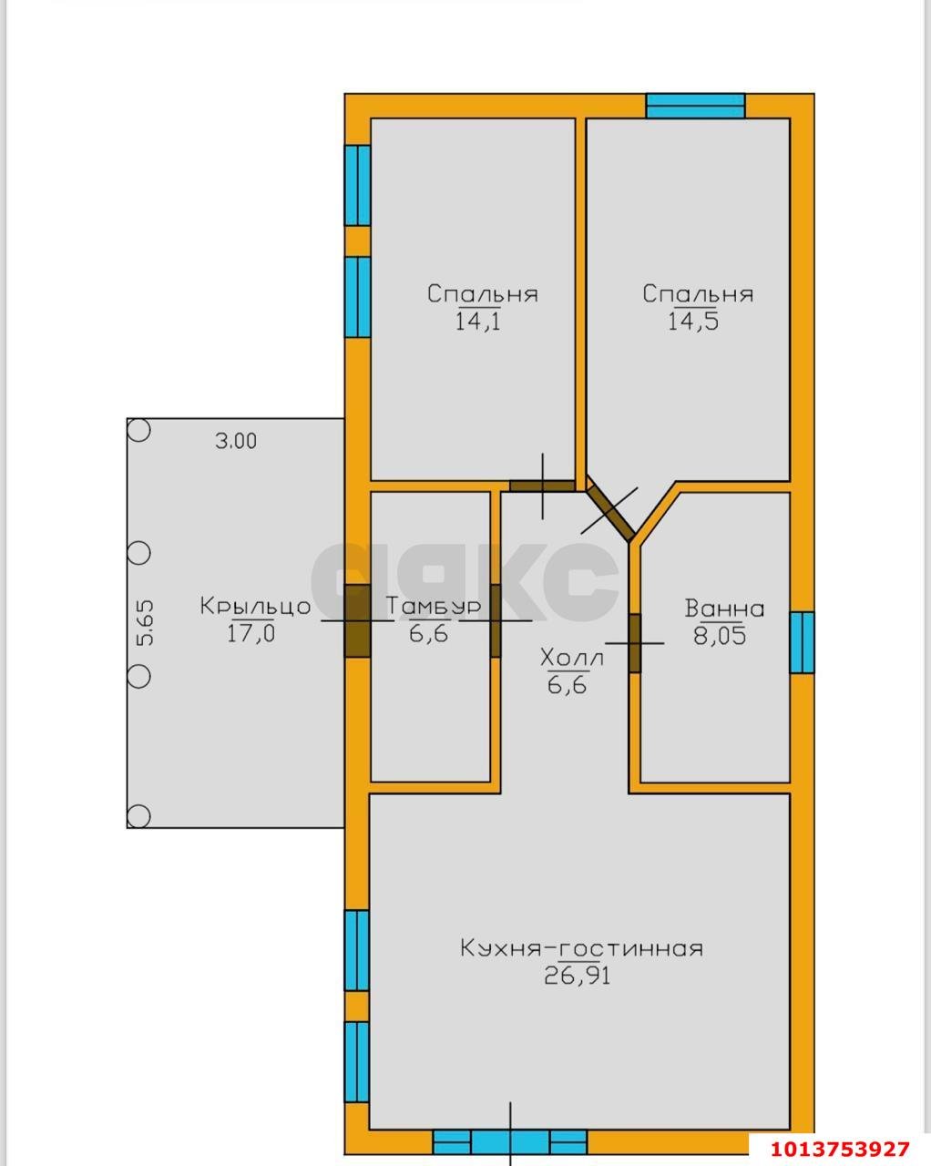 Фото №5: Дом 95 м² + 5 сот. - Российский, жилой комплекс Вилла Роз, ул. Бисерная, 22