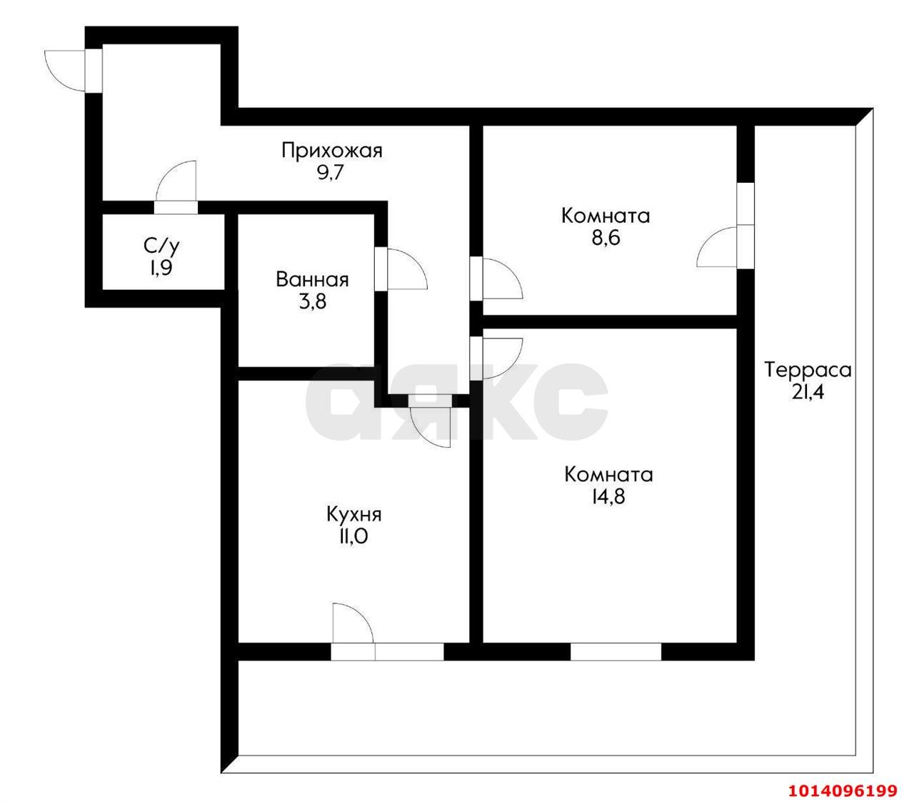 Фото №7: 2-комнатная квартира 71 м² - Краснодар, жилой комплекс Квартет, ул. имени Снесарева, 10к2