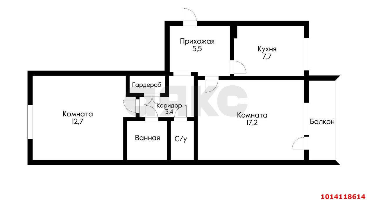 Фото №14: 2-комнатная квартира 51 м² - Краснодар, Западный внутригородской округ, ул. Фёдора Лузана, 8