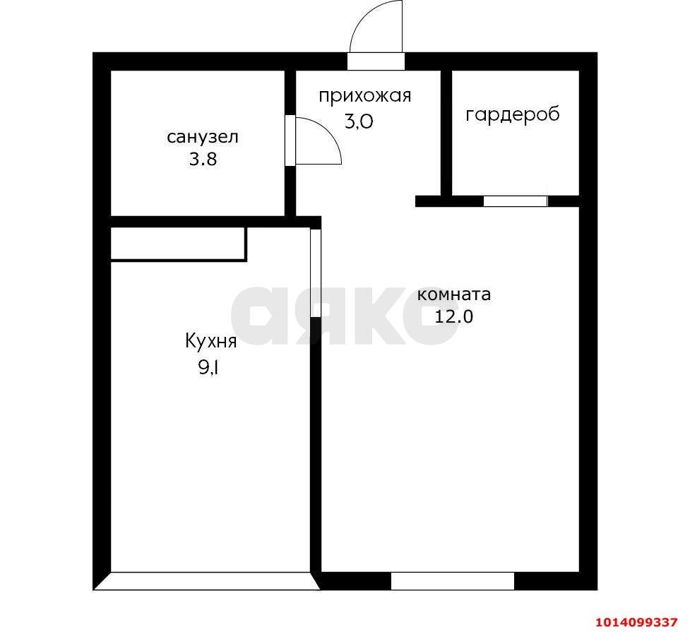 Фото №20: 1-комнатная квартира 30 м² - Краснодар, жилой комплекс Фонтаны, ул. Воронежская, 47/11