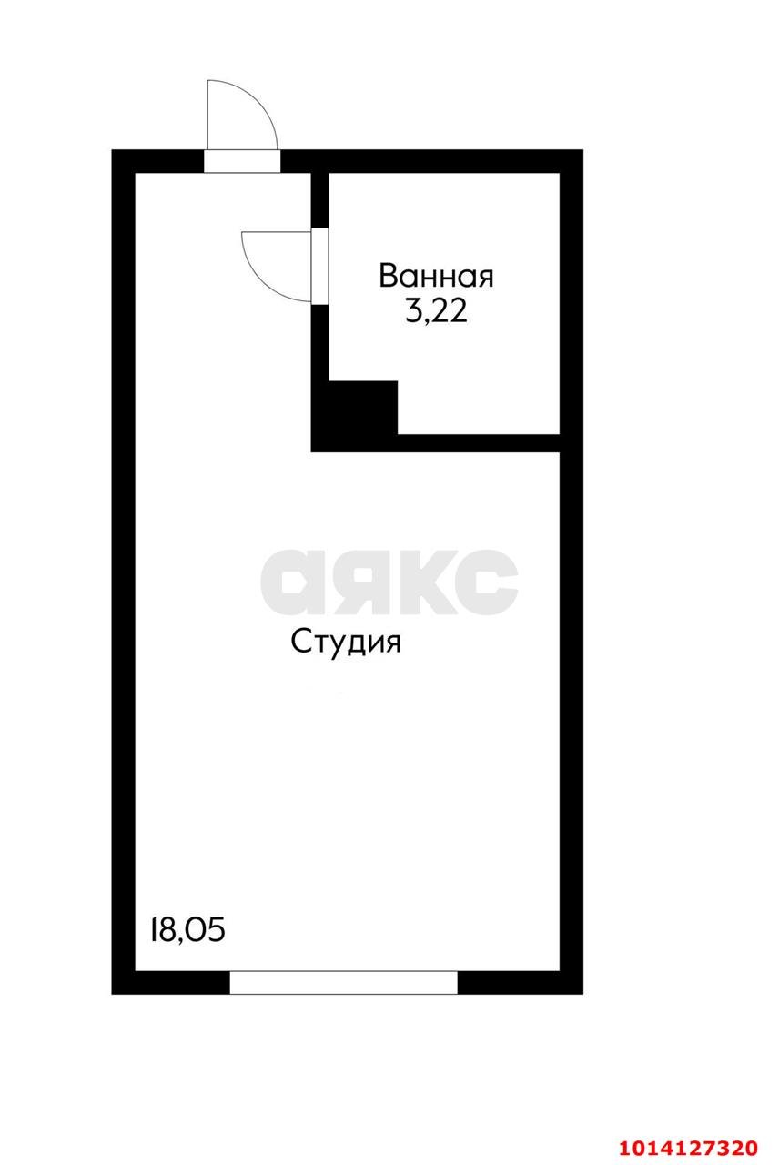 Фото №7: Студия 20 м² - Краснодар, Славянский, ул. Заполярная, 37к5