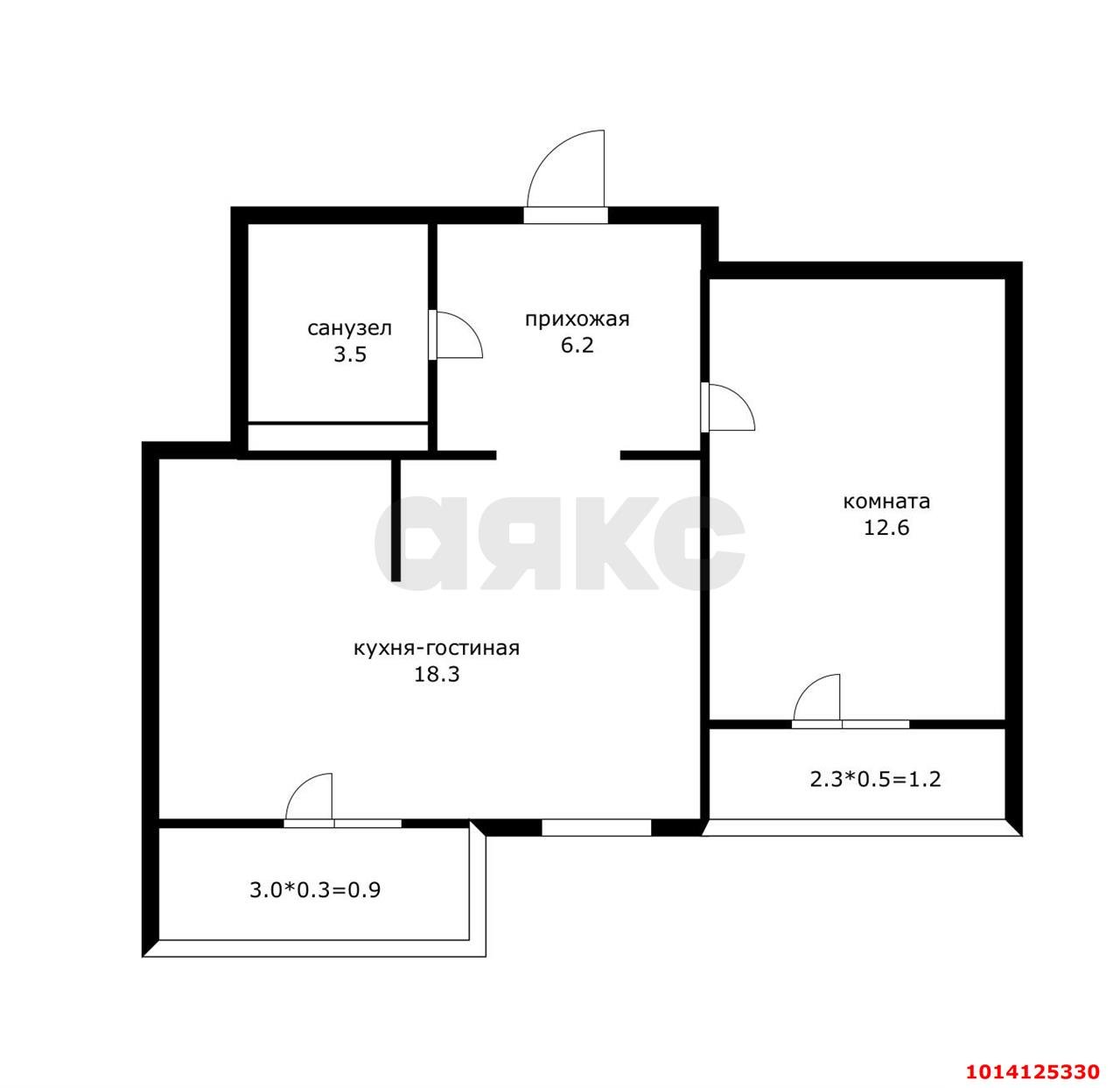 Фото №2: 1-комнатная квартира 41 м² - Краснодар, жилой комплекс Нeo-квартал Красная Площадь, ул. им. Мурата Ахеджака, 12