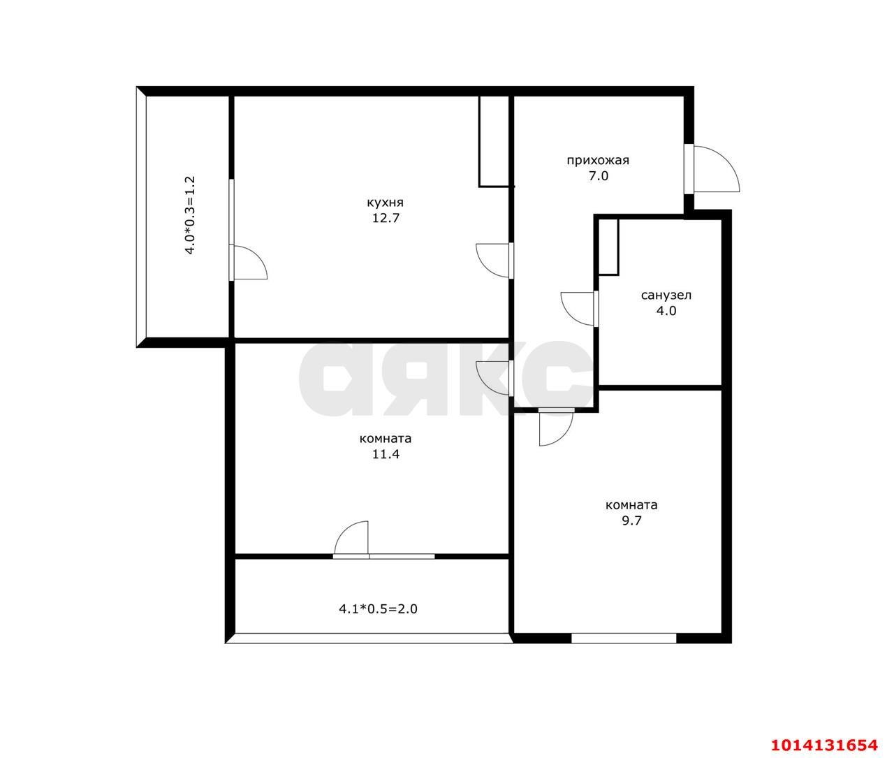 Фото №1: 2-комнатная квартира 48 м² - Краснодар, жилой комплекс Ракурс, ул. имени Героя Ростовского, 8к6