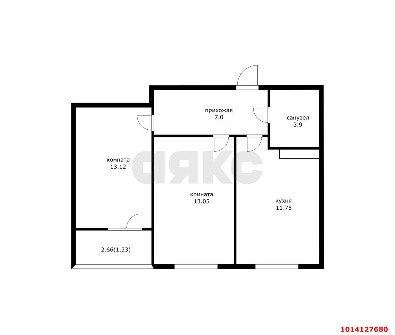 Фото №12: 2-комнатная квартира 51 м² - Краснодар, жилой комплекс Архитектор, ул. Наставников, 9