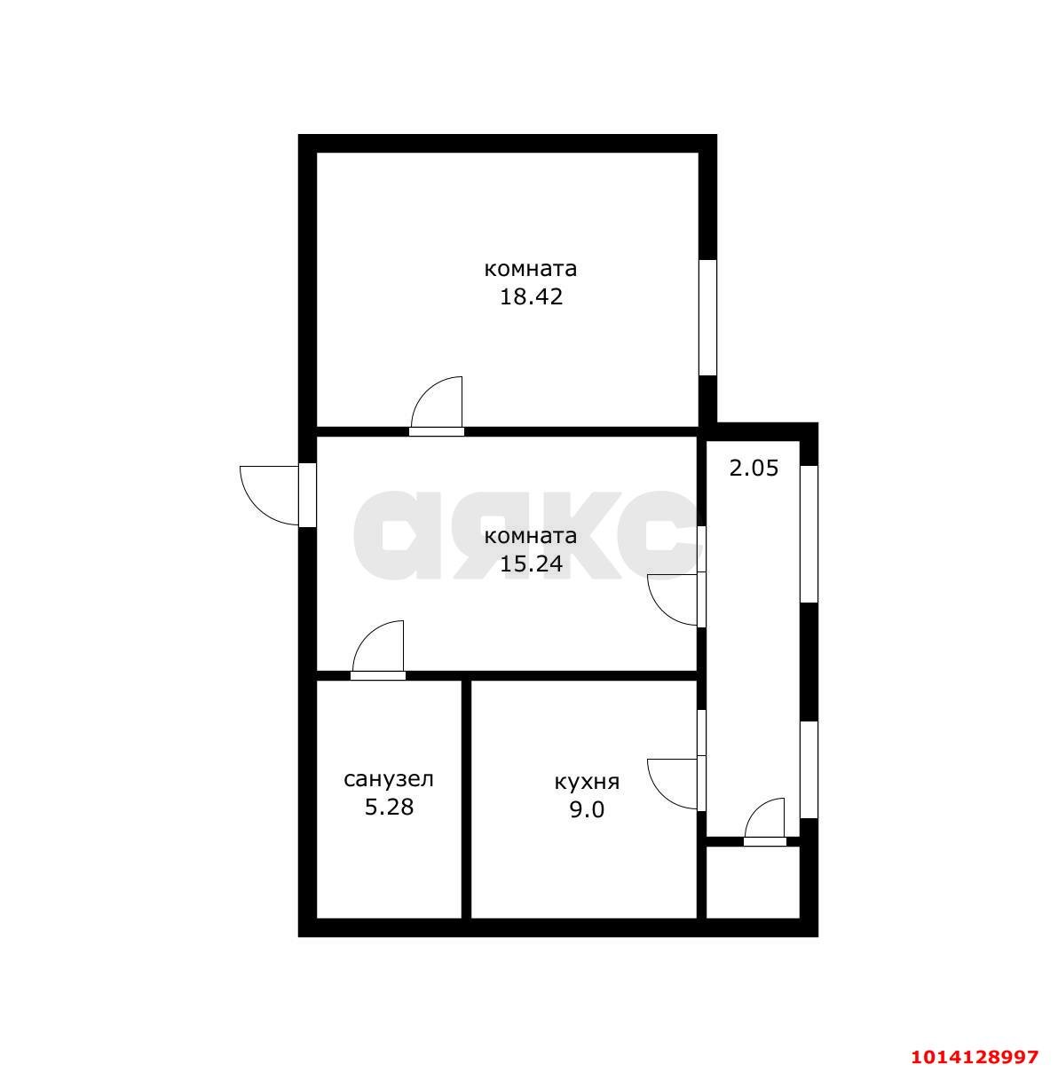 Фото №10: 2-комнатная квартира 50 м² - Краснодар, Славянский, ул. Красных Партизан, 79