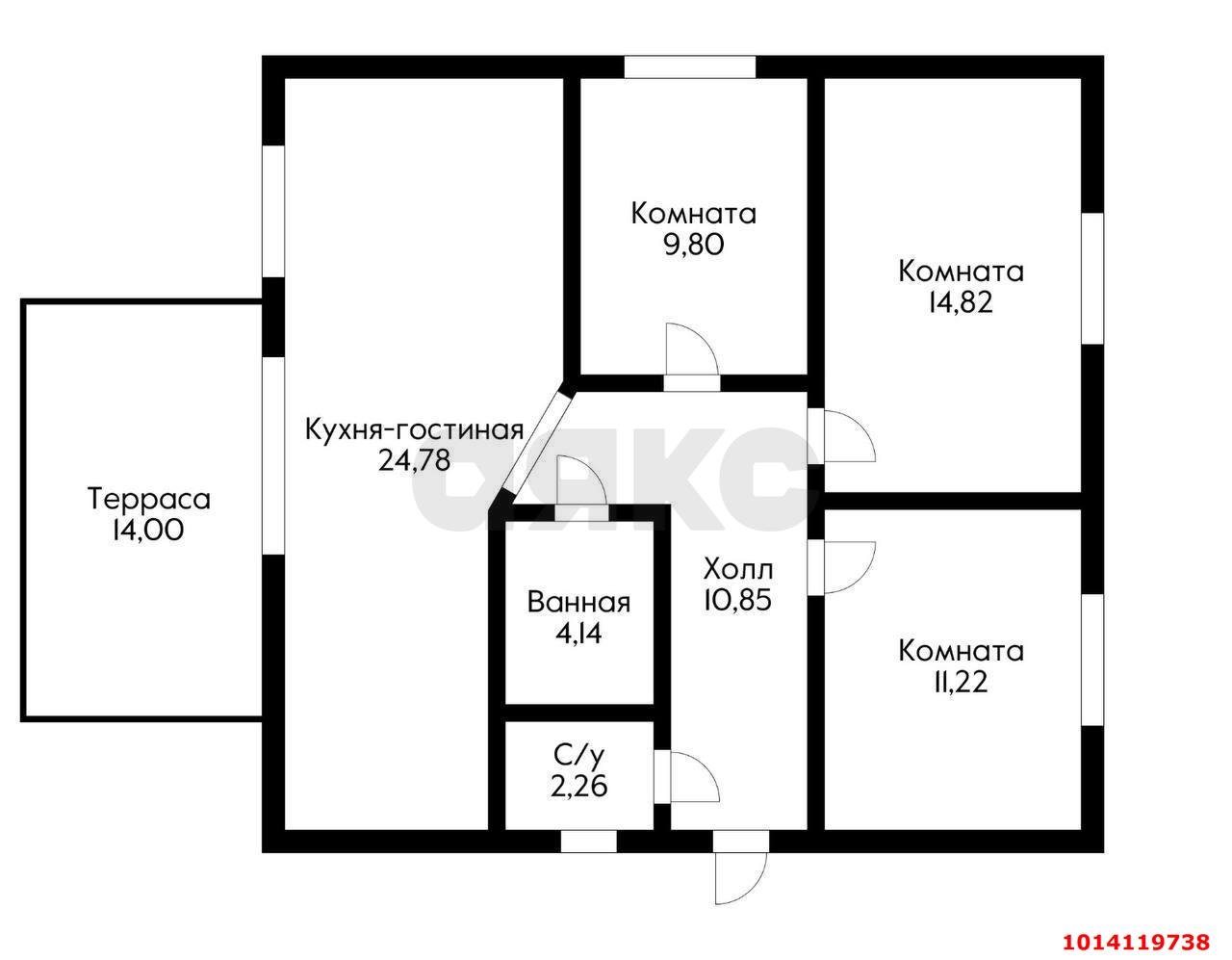 Фото №15: Дом 109 м² + 4 сот. - Елизаветинская, Зелёный Огонёк, ул. Виноградная, 13