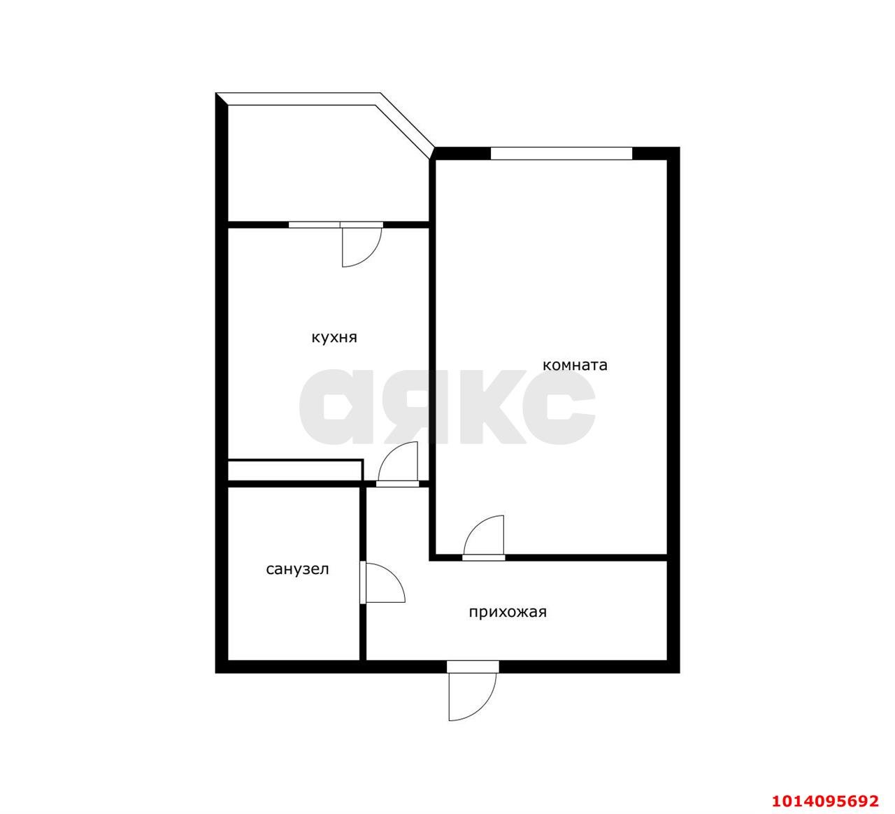 Фото №3: 1-комнатная квартира 40 м² - Краснодар, жилой комплекс Сказка Град, ул. имени В.Н. Мачуги, 166Ак2