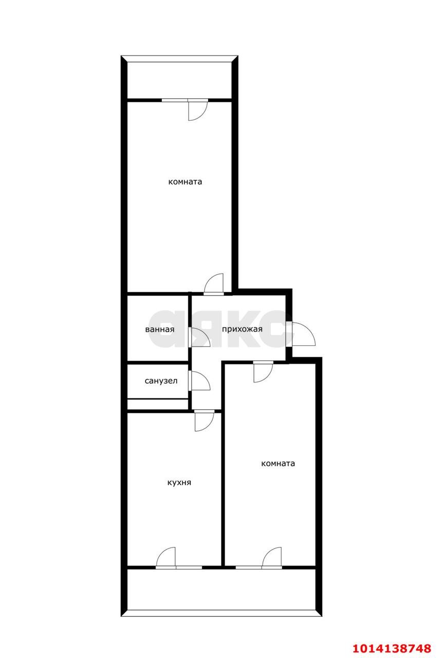 Фото №13: 2-комнатная квартира 65 м² - Краснодар, жилой комплекс Мечта, ул. им. Героя Яцкова И.В., 1/10