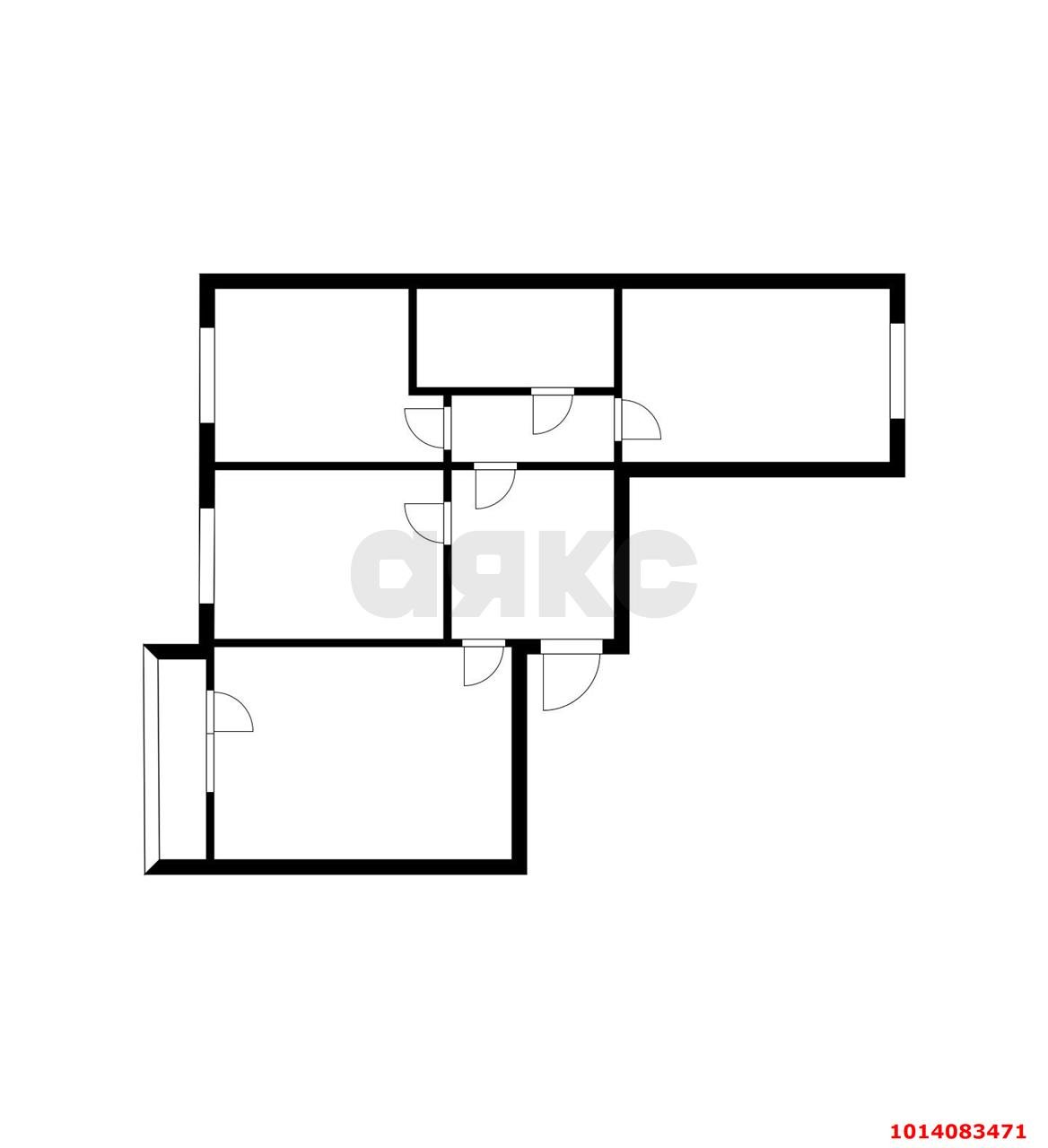 Фото №9: 3-комнатная квартира 70 м² - Яблоновский, жилой комплекс Солнечный, ул. Солнечная, 55/1к2