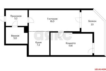 Фото №1: 2-комнатная квартира 60 м² - Краснодар, мкр. жилой комплекс Титаны, б-р Адмирала Пустошкина, 11/3