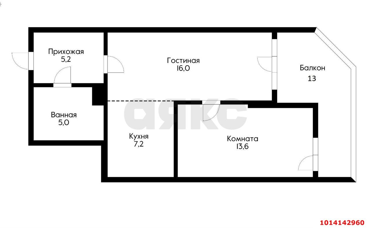 Фото №1: 2-комнатная квартира 60 м² - Краснодар, жилой комплекс Титаны, б-р Адмирала Пустошкина, 11/3