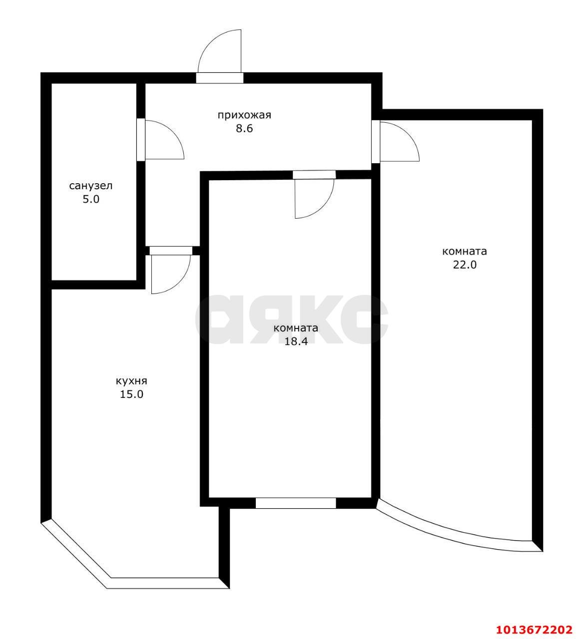 Фото №16: 2-комнатная квартира 71 м² - Краснодар, имени Петра Метальникова, ул. Цезаря Куникова, 24к1