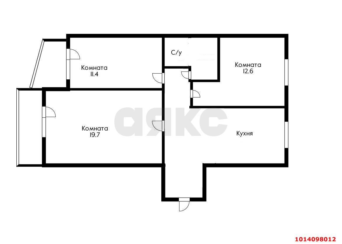 Фото №19: 3-комнатная квартира 73 м² - Краснодар, Комсомольский, ул. Тюляева, 1