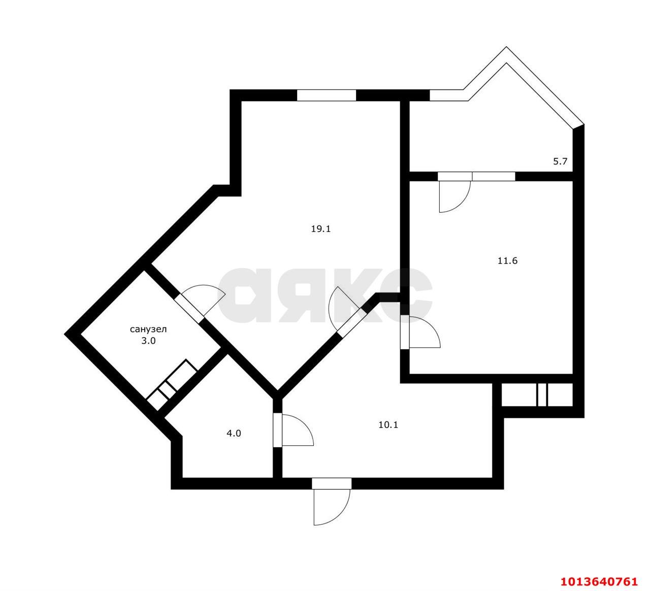 Фото №6: 1-комнатная квартира 47 м² - Краснодар, 2-я Площадка, ул. Ветеранов, 85