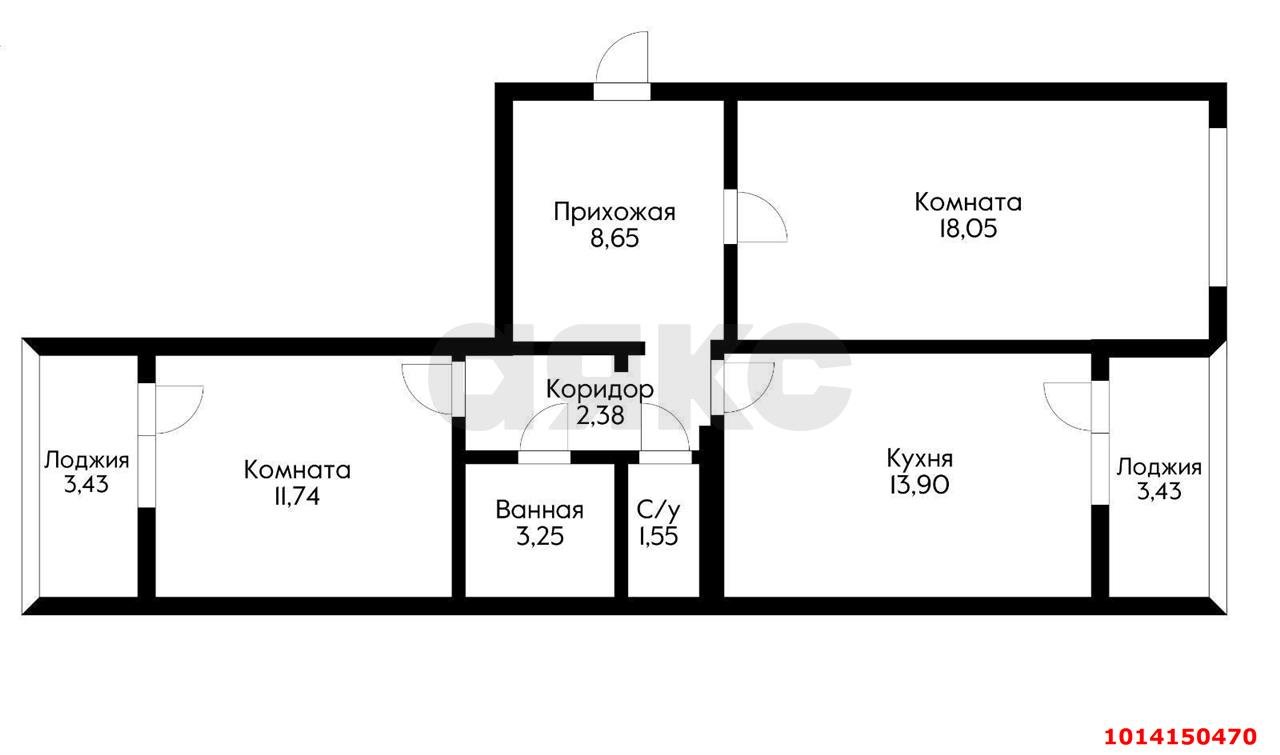 Фото №20: 2-комнатная квартира 68 м² - Краснодар, Восточно-Кругликовский, ул. Героев-Разведчиков, 26/1