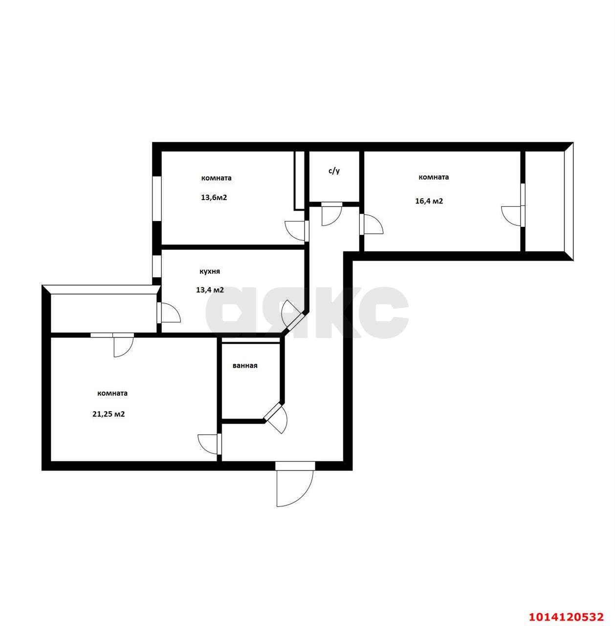 Фото №17: 3-комнатная квартира 95 м² - Краснодар, жилой комплекс Севастопольский, ул. Восточно-Кругликовская, 18/1