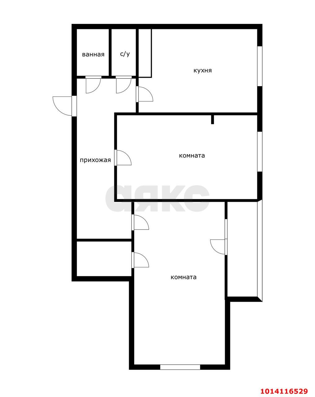 Фото №7: 3-комнатная квартира 67 м² - Краснодар, имени Петра Метальникова, ул. Петра Метальникова, 7