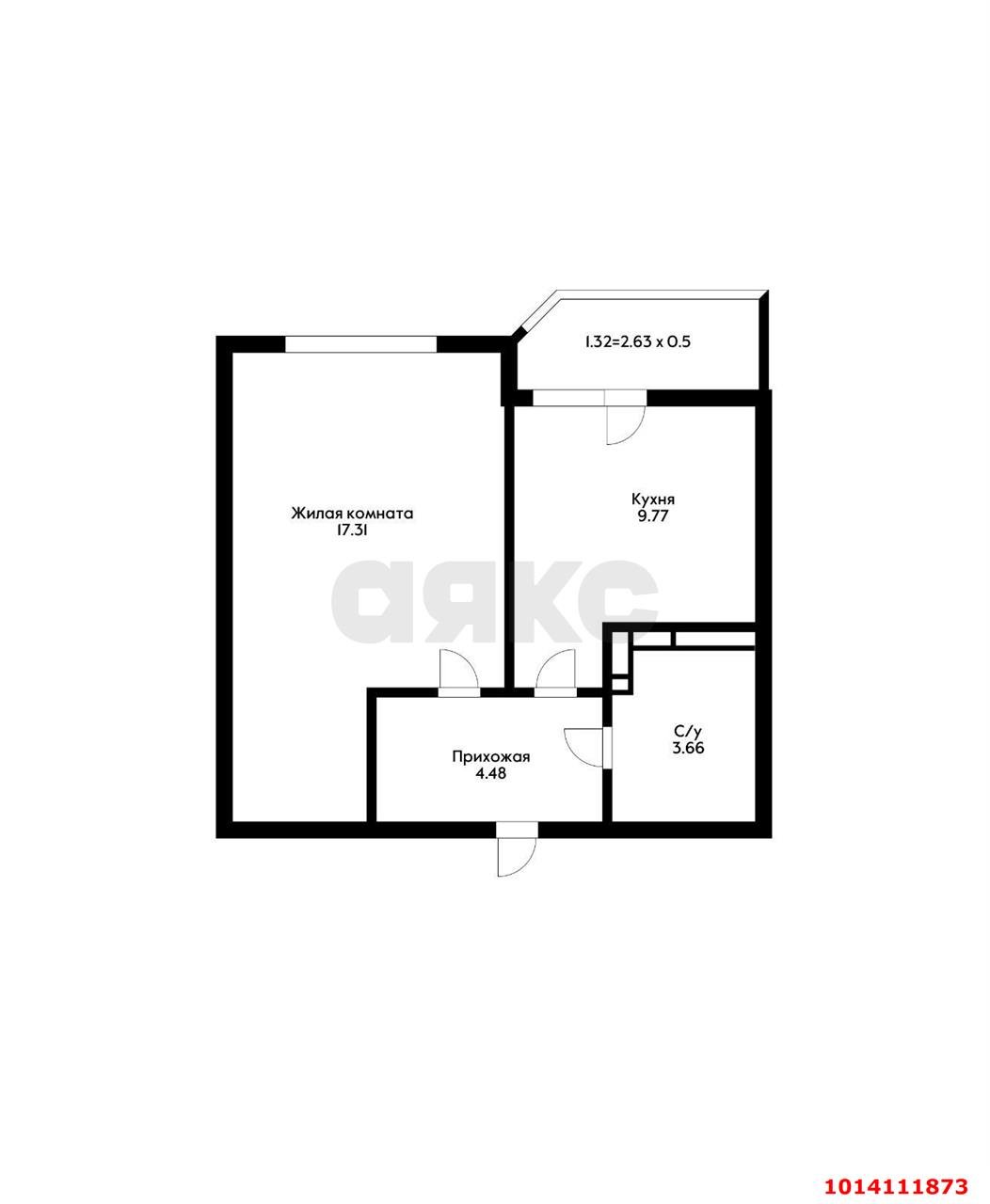 Фото №14: 1-комнатная квартира 37 м² - Краснодар, жилой комплекс Перспектива, ул. Героев-Разведчиков, 6к4