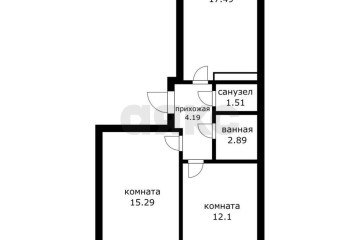 Фото №3: 2-комнатная квартира 55 м² - Краснодар, мкр. жилой комплекс Жилой Квартал, ул. им. Сорока А.М., 7